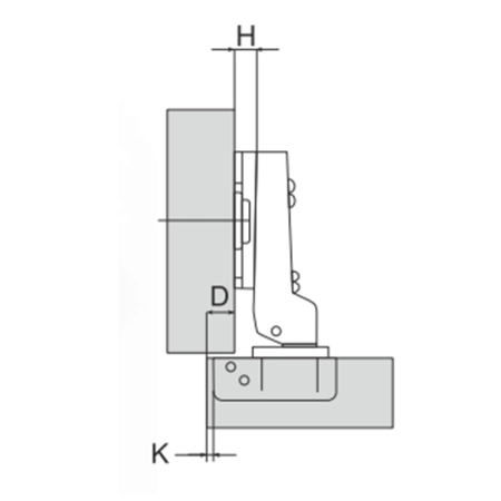 Петля genesis полунакладная H0 black_2
