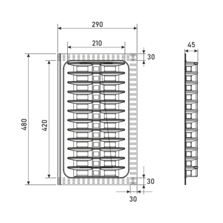 Лоток для тарелок 290_5