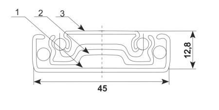 Шарик.направляющие 45мм PTO_2
