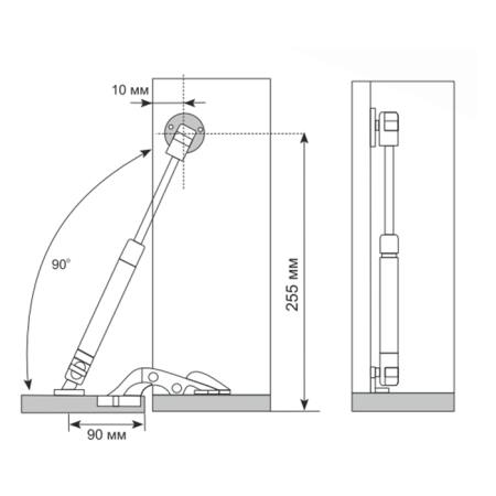 Газ лифт секретерный антрацит_3